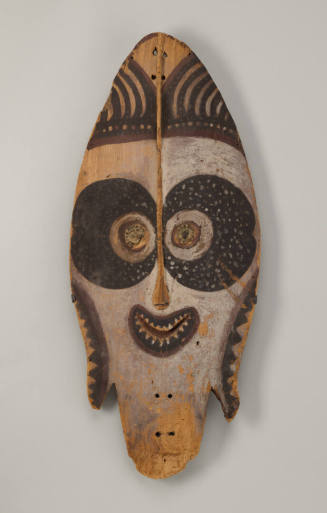 Mask component representing an ancestral male clan leader (kosa:ya)
