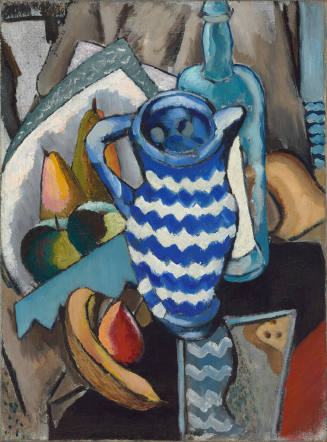 Still Life with Fruit and Blue and White Pitcher